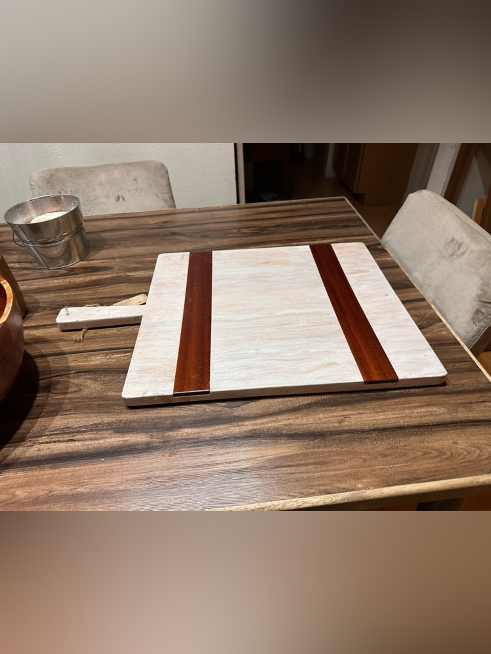 White Washed Maple Board Turns Into Rainbow of Colors